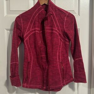 Lululemon Magenta Zip Up - like new condition